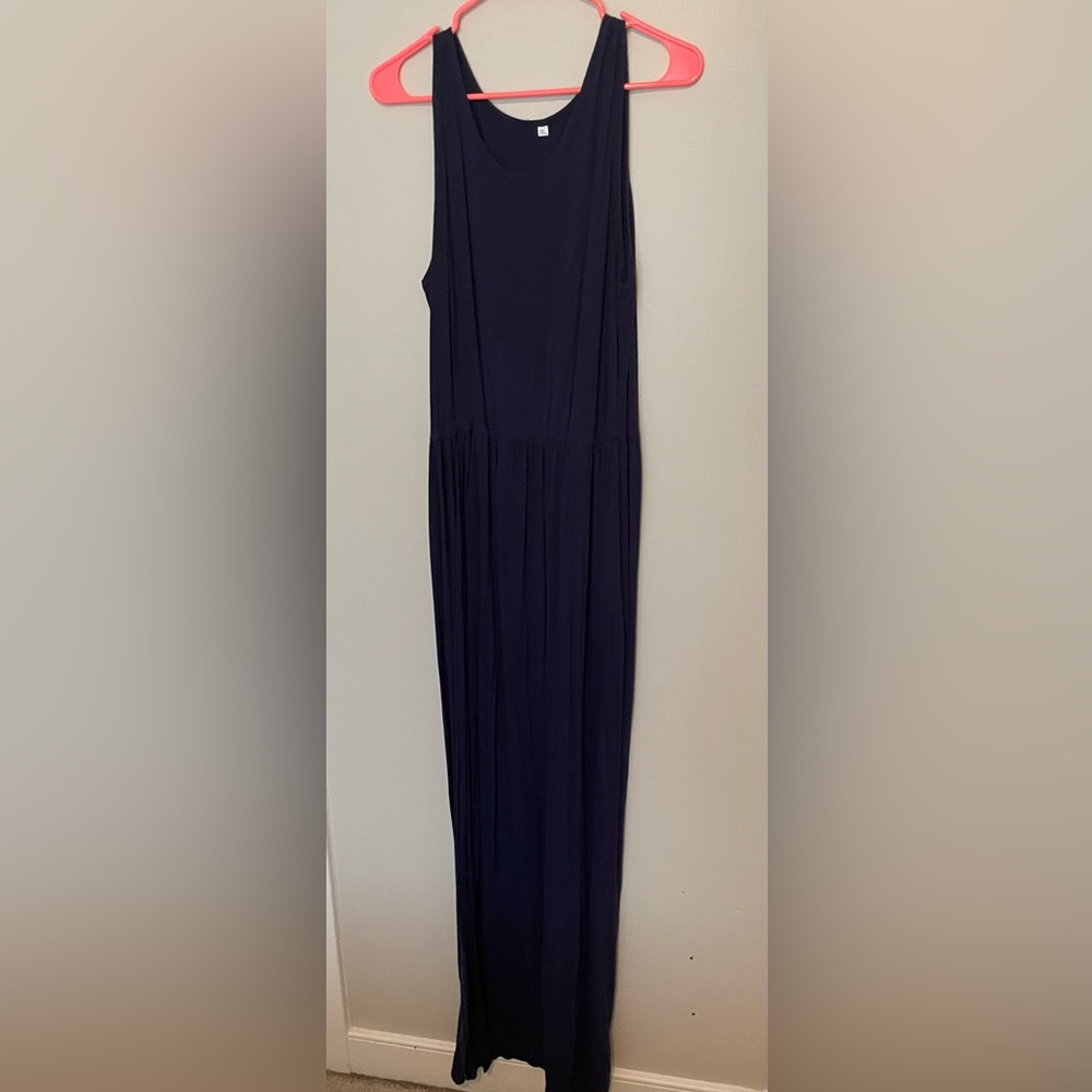 Long Navy Maxi Dress